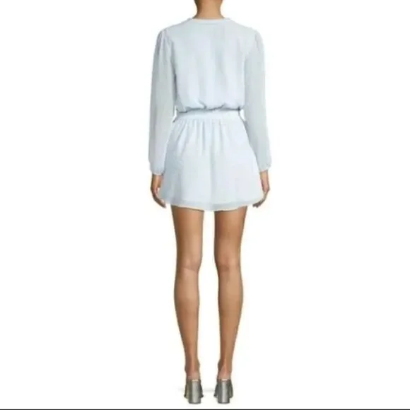 Generation Love Women's Blue Verona Swiss Polka-dot Mini Dress Size XSmall - Picture 2 of 6